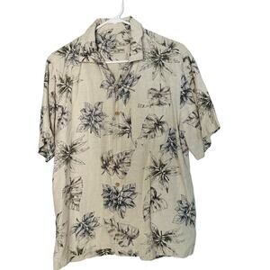 Batik Bay Island Casual Medium Silk Aloha Button Up Tropical Hawaiian Shirt
